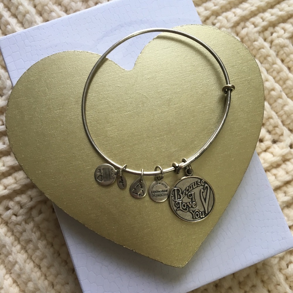 Alex and Ani Because I Love ❤️ You bracelet
